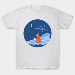 Winter Night Fox T-Shirt